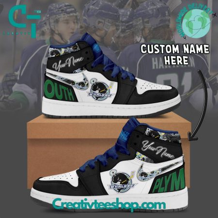 Plymouth Whalers  AJ1 High Sneakers Shoes For Men And Women