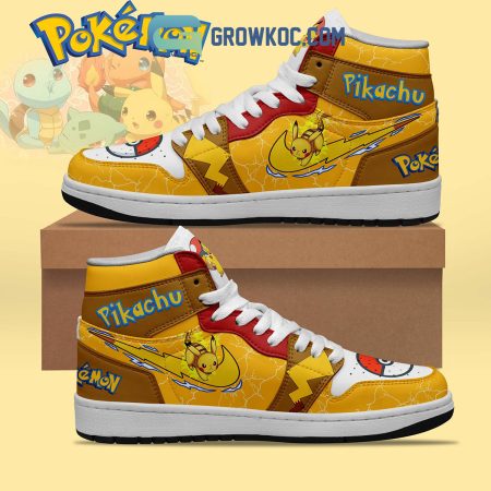 Pokemon AJ1 High Sneakers Shoes For Men And Women