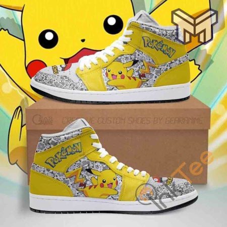 Pokemon AJ1 High Sneakers Shoes For Men And Women