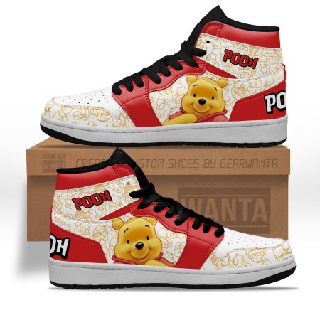 Pooh AJ1 High Sneakers Shoes For Men And Women
