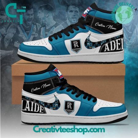 Port Adelaide Power AJ1 High Sneakers Shoes For Men And Women