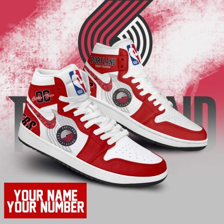 Portland Trail Blazers AJ1 High Sneakers Shoes For Men And Women