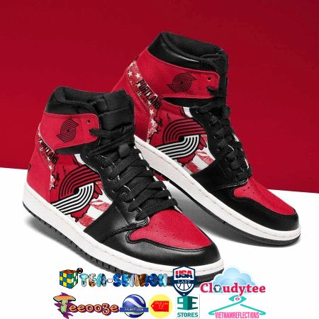 Portland Trail Blazers NBA AJ1 High Sneakers Shoes For Men And Women