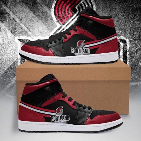 Portland Trail Blazers NBA AJ1 High Sneakers Shoes For Men And Women
