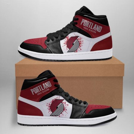 Portland Trail Blazers NBA AJ1 High Sneakers Shoes For Men And Women