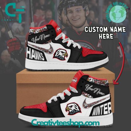 Portland Winterhawks  AJ1 High Sneakers Shoes For Men And Women