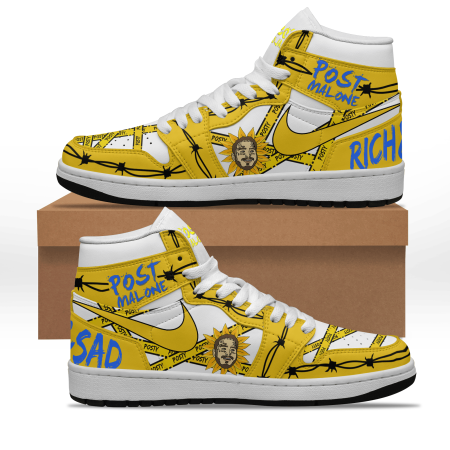 Post Malone AJ1 High Sneakers Shoes For Men And Women