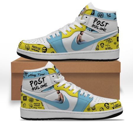 Post Malone AJ1 High Sneakers Shoes For Men And Women