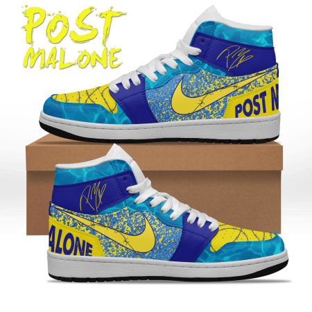 Post Malone AJ1 High Sneakers Shoes For Men And Women