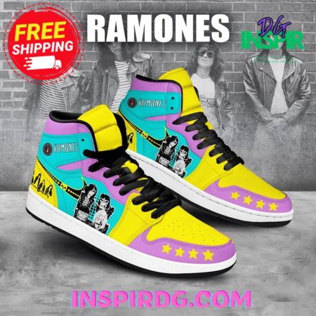 Ramones Bang Star AJ1 High Sneakers Shoes For Men And Women