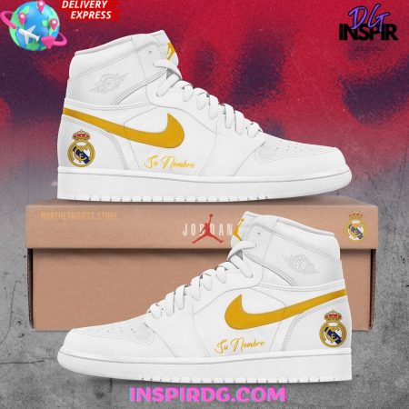 Real Madrid AJ1 High Sneakers Shoes For Men And Women