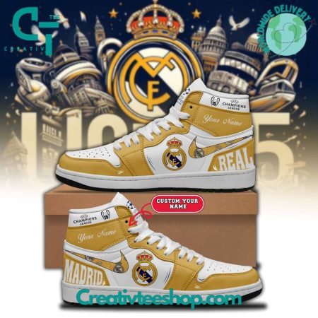 Real Madrid AJ1 High Sneakers Shoes For Men And Women