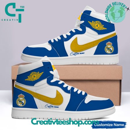 Real Madrid AJ1 High Sneakers Shoes For Men And Women