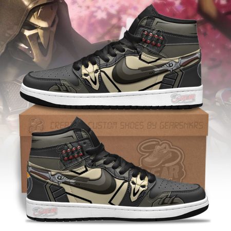 Reaper Overwatch AJ1 High Sneakers Shoes For Men And Women