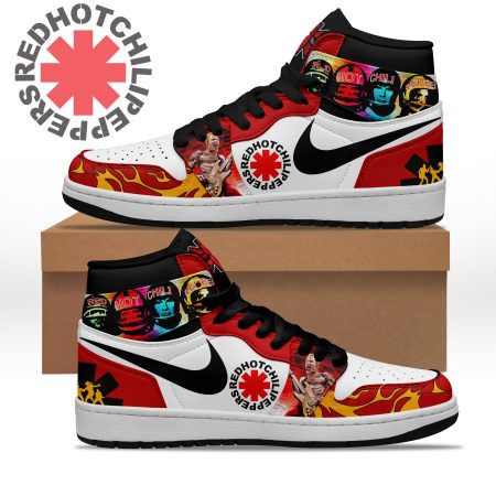 Red Hot Chili Peppers AJ1 High Sneakers Shoes For Men And Women