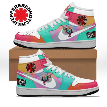 Red Hot Chili Peppers AJ1 High Sneakers Shoes For Men And Women