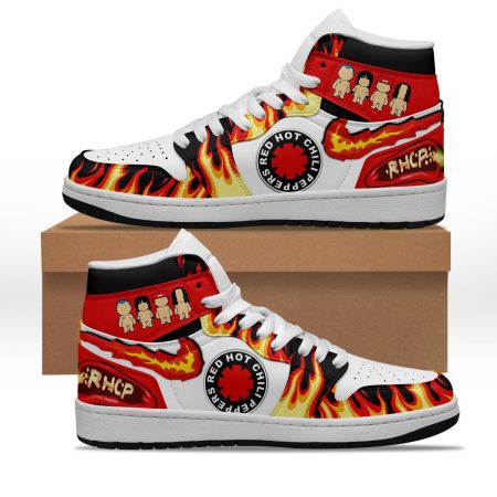 Red Hot Chili Peppers AJ1 High Sneakers Shoes For Men And Women