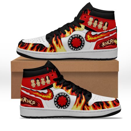Red Hot Chili Peppers AJ1 High Sneakers Shoes For Men And Women