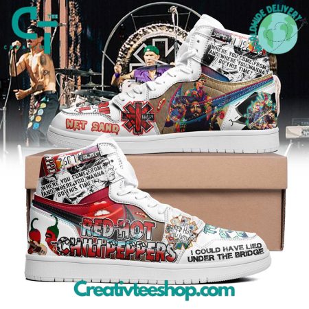 Red Hot Chili Peppers  AJ1 High Sneakers Shoes For Men And Women
