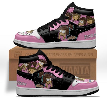 Regular Show Eileen Roberts AJ1 High Sneakers Shoes For Men And Women