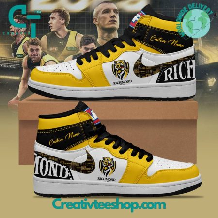 Richmond Tigers AJ1 High Sneakers Shoes For Men And Women