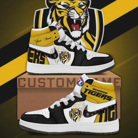 Richmond Tigers AJ1 High Sneakers Shoes For Men And Women
