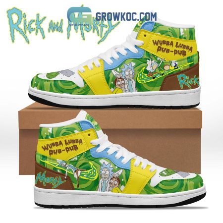 Rick and Morty AJ1 High Sneakers Shoes For Men And Women