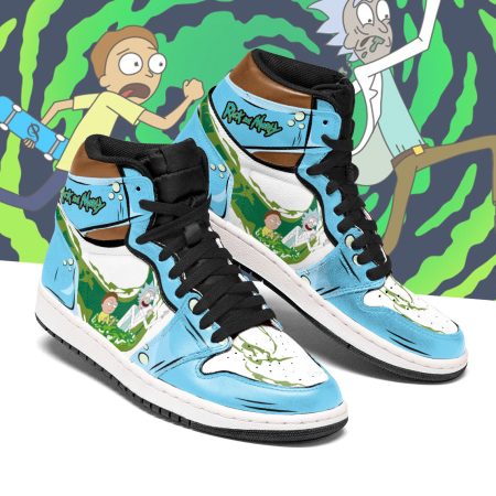 Rick and Morty AJ1 High Sneakers Shoes For Men And Women