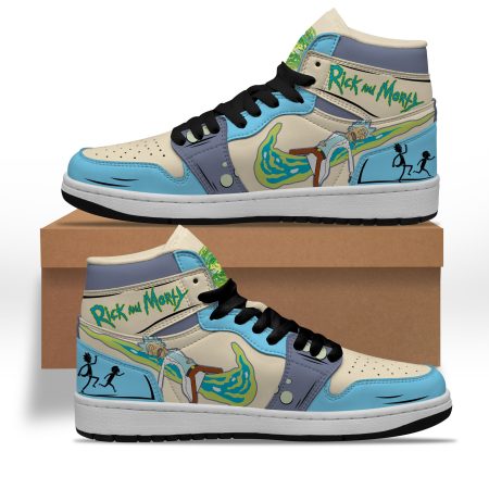 Rick And Morty AJ1 High Sneakers Shoes For Men And Women