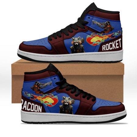 Rocket Raccoon AJ1 High Sneakers Shoes For Men And Women