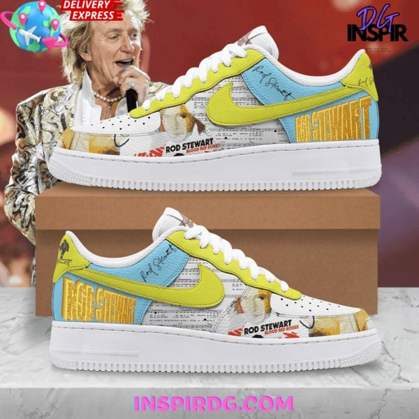 Rod Stewart Limited Edition Nike Air Force 1 Rod Stewart Air Low-Top Sneakers Shoes For Men And Women