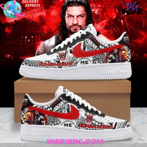 WWE Roman Reigns OTC Limited Edition Nike Air Force 1 Roman Reigns Air Low-Top Sneakers Shoes For Men And Women