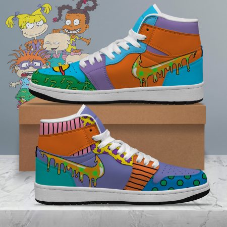 Rugrats AJ1 High Sneakers Shoes For Men And Women