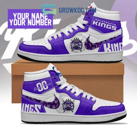 Sacramento Kings AJ1 High Sneakers Shoes For Men And Women