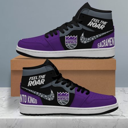 Sacramento Kings AJ1 High Sneakers Shoes For Men And Women