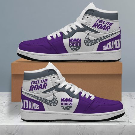 Sacramento Kings AJ1 High Sneakers Shoes For Men And Women