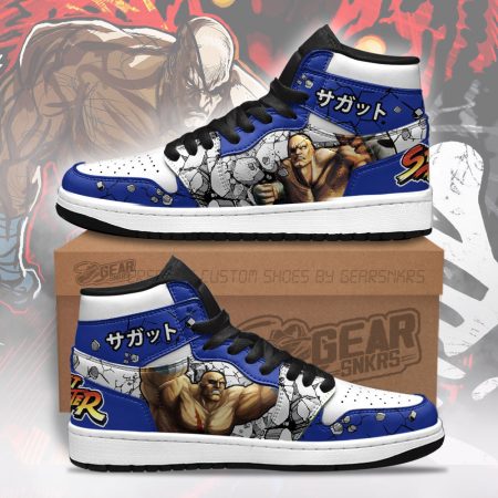 Sagat Gameboy AJ1 High Sneakers Shoes For Men And Women
