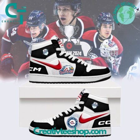 Saginaw Spirit  AJ1 High Sneakers Shoes For Men And Women