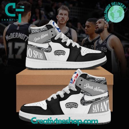 San Antonio Spurs AJ1 High Sneakers Shoes For Men And Women