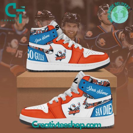 San Diego Gulls  AJ1 High Sneakers Shoes For Men And Women