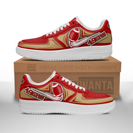San Francisco 49ers Air Low-Top Sneakers Shoes For Men And Women