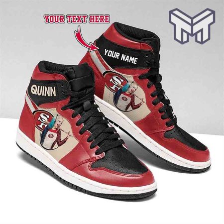 San Francisco 49ers AJ1 High Sneakers Shoes For Men And Women