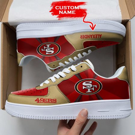 San Francisco 49ers NFL Air Low-Top Sneakers Shoes For Men And Women