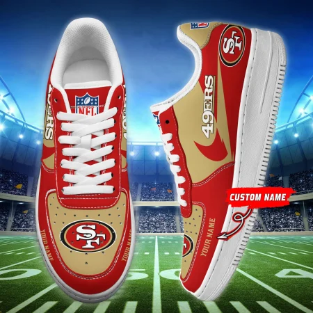San Francisco 49ers NFL Air Low-Top Sneakers Shoes For Men And Women