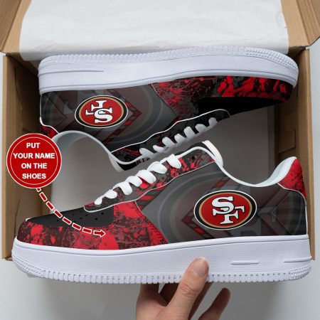 San Francisco 49ers NFL Air Low-Top Sneakers Shoes For Men And Women