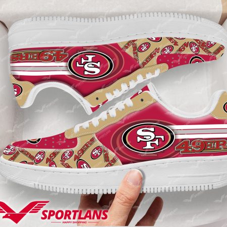 San Francisco 49ers NFL Air Low-Top Sneakers Shoes For Men And Women