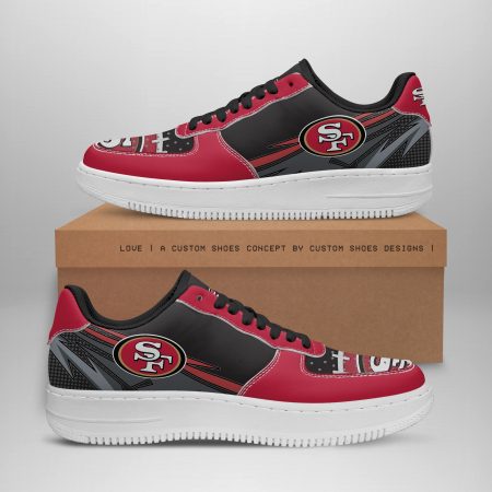 San Francisco 49ers NFL Air Low-Top Sneakers Shoes For Men And Women