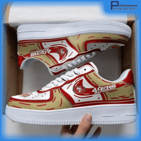 San Francisco 49ers NFL Air Low-Top Sneakers Shoes For Men And Women
