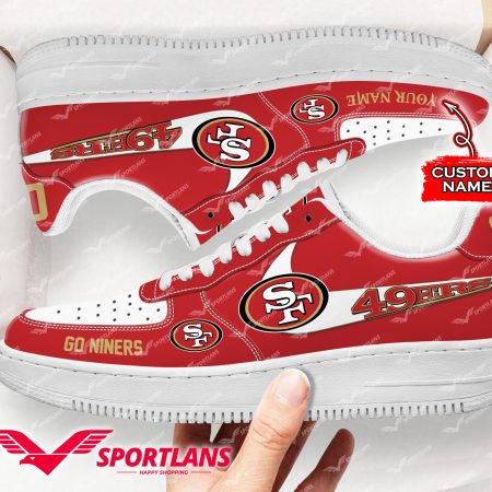 San Francisco 49ers NFL Air Low-Top Sneakers Shoes For Men And Women