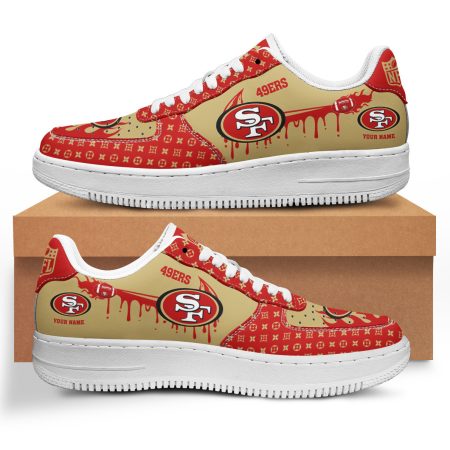 San Francisco 49ers NFL Air Low-Top Sneakers Shoes For Men And Women